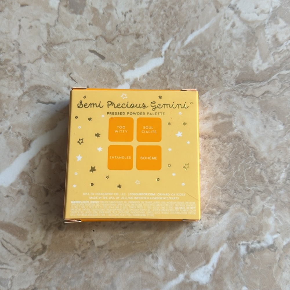 COLOURPOP Semi Precious Gemini Pressed Powder Shadow Quad Eyeshadow Palette NEW - Picture 5 of 5